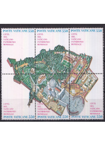 1986 Città del Vaticano Patrimonio Mondiale serie 6 Valori Sassone 791-6
